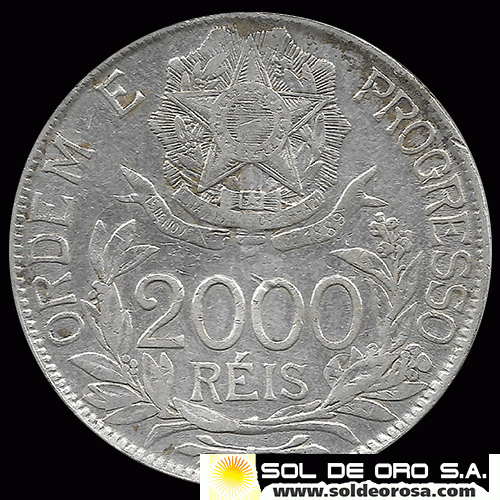 NA2 - NUMIS - BRASIL - 1000 REIS - 1912 - MONEDA DE PLATA