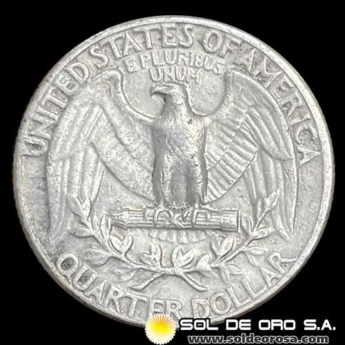 NA3 - ESTADOS UNIDOS - UNITED STATES - WASHINGTON QUATER DOLLAR, 1961 - MONEDA DE PLATA