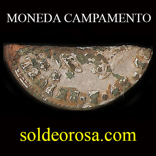 MONEDA CORTADA / GUERRA DE LA TRIPLE ALIANZA - MC1 - DESENTERRADA EN VILLETA) - FRAGMENTO DE MONEDA BOLIVIANA - PRECIO INCLUYE MONEDA BOLIVIANA ENTERA DE 4 SOLES ENCONTRADA EN EL MISMO LOTE 