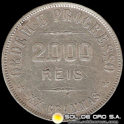 NA2 - BRASIL - 2.000 REIS - 1907 - MONEDA DE PLATA