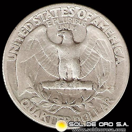 NA3 - ESTADOS UNIDOS - UNITED STATES - WASHINGTON QUATER DOLLAR, 1942 - MONEDA DE PLATA