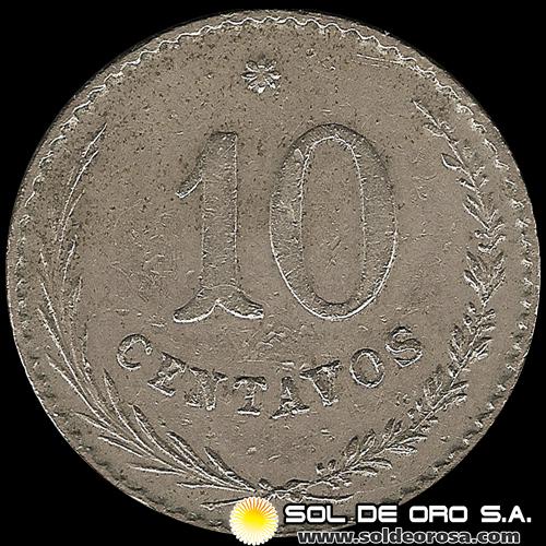 NUMIS - MONEDAS DEL PARAGUAY - 10 CENTAVOS - 1903 - MONEDA DE COBRE Y NIQUEL