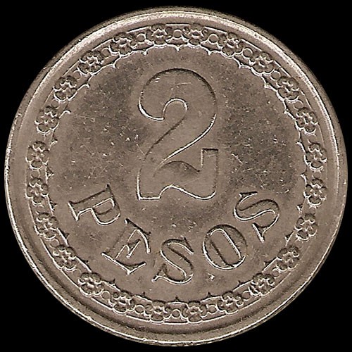 NUMIS - MONEDAS DEL PARAGUAY - 2 PESOS - 1925 - MONEDA DE COBRE Y NIQUEL