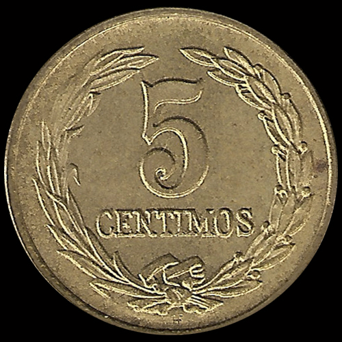 	NUMIS - MONEDAS DEL PARAGUAY - 5 CENTIMOS - 1947 - MONEDA DE ALUMINIO Y BRONCE