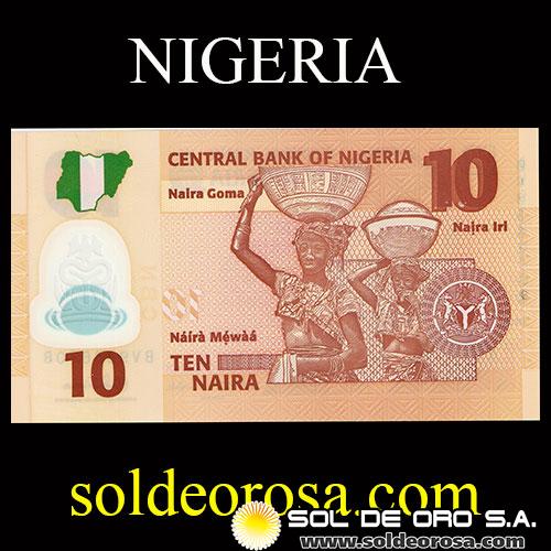 CENTRAL BANK OF NIGERIA - 10 NAIRA, 2015