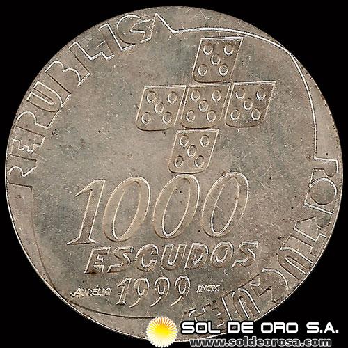 NA4 - PORTUGAL - 1.000 ESCUDOS - 1999 - MONEDA DE PLATA