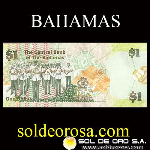 THE CENTRAL BANK OF THE BAHAMAS - ONE DOLLAR, 2008