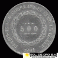 NA2 - BRASIL - 500 REIS - 1861 - MONEDA DE PLATA