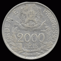 NA2 - BRASIL - 500 REIS - 1912 - MONEDA DE PLATA
