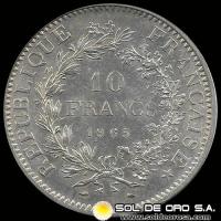 	NA3 - REPUBLIQUE FRANCAISE - 10 FRANCS - 1965 - MONEDA DE PLATA