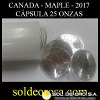 CANADA - MAPLE - 5 DOLLARS - ELIZABETH II - 25 MONEDAS / ONZAS DE PLATA