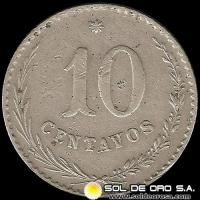 NUMIS - MONEDAS DEL PARAGUAY - 10 CENTAVOS - 1903 - MONEDA DE COBRE Y NIQUEL