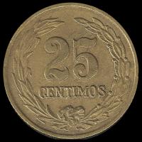 NUMIS - REPUBLICA DEL PARAGUAY - 25 CENTIMOS - 1951 - HF - MONEDA DE ALUMINIO Y BRONCE