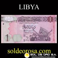 CENTRAL BANK OF LIBYA - ONE DINAR