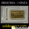DEGUSSA - 31.1 GRAMOS - 1 ONZA - FEINGOLD - BARRA DE ORO 24K