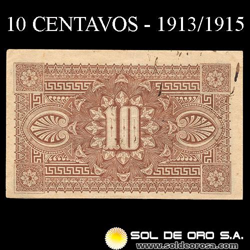 NUMIS - TRAMWAY LIGHT & POWER COMPANY - 10 CENTAVOS, 1913 - EMISION PROVISORIA