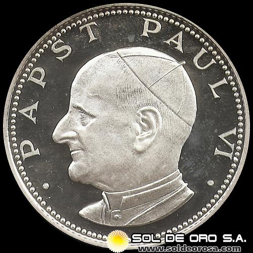 72 - PARAGUAY - PM 137 - 150 GUARANIES, 1974 - Motivo: PAPST PAUL VI - MONEDAS CONMEMORATIVAS DE PLATA 