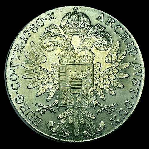 AUSTRIA - 1 THALER, 1780 - MARIA THERESIA - MONEDA DE PLATA