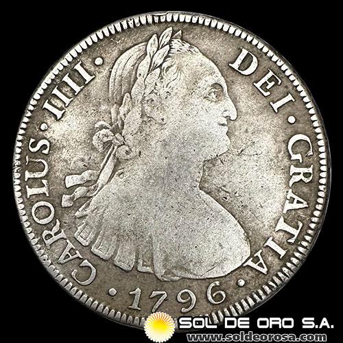 NA1 - BOLIVIA - 8 REALES, 1796 - CAROLUS IIII DEI GRATIA - MONEDA COLONIAL DE PLATA