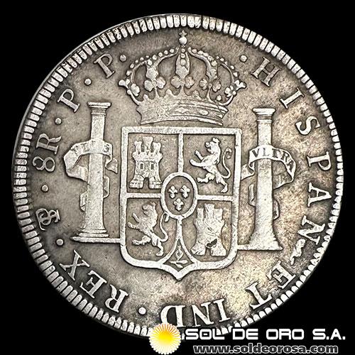 NA1 - BOLIVIA - 8 REALES, 1798 - CAROLUS IIII DEI GRATIA - MONEDA COLONIAL DE PLATA
