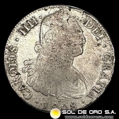 BOLIVIA - 8 REALES - 1808 - CAROLUS IIII DEI GRATIA - MONEDA COLONIAL