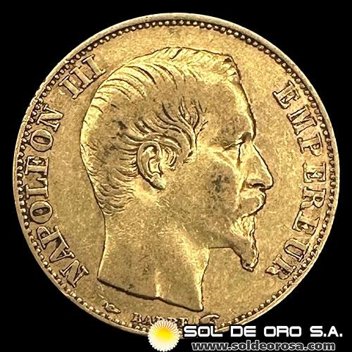 FRANCIA - EMPIRE FRANCAIS - NAPOLEON III - 20 FRANCOS, 1856 - MONEDA DE ORO