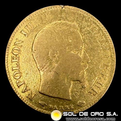 	FRANCIA - EMPIRE FRANCAIS - NAPOLEON III - 10 FRANCOS, 1857 - MONEDA DE ORO