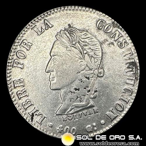 NA2 - REPUBLICA BOLIVIANA - 8 SOLES, 1863 - 10 DS 20 GS - MONEDA DE PLATA