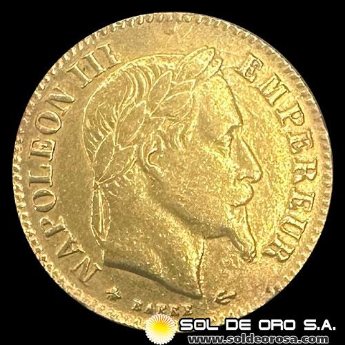 FRANCIA - EMPIRE FRANCAIS - NAPOLEON III - 10 FRANCOS, 1864 - MONEDA DE ORO