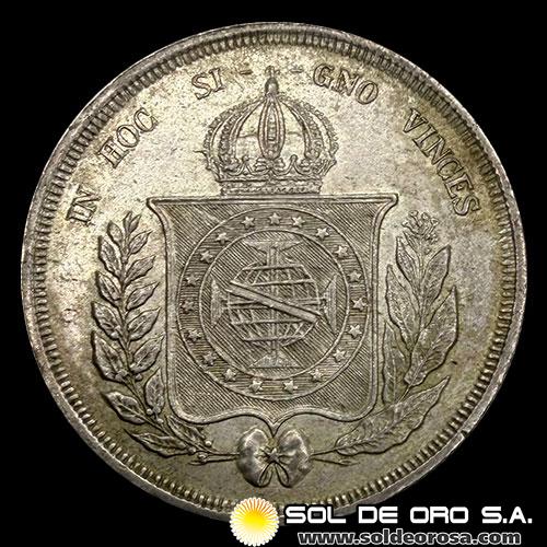 NA2 - BRASIL - 500 REIS - 1867 - MONEDA DE PLATA