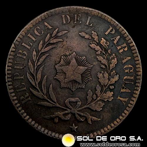 NUMIS - MONEDA DEL PARAGUAY - 2 CENTESIMOS - 1870 - MONEDA DE COBRE