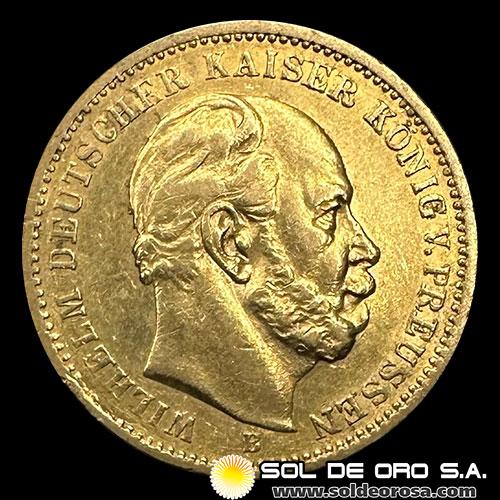 ALEMANIA - 20 MARK - WILHELM DEUTSCHER KAISER KONIG V. PREUSSEN - 1884 - MONEDA DE ORO