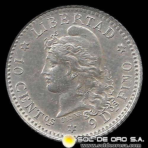 NA1 - ARGENTINA - 10 CENTAVOS, 1882 - MONEDA DE PLATA