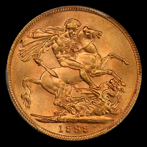 INGLATERRA - SOVEREIGN, LIBRA INGLESA (VICTORIA - CABEZA VIEJA) - MONEDA DE ORO 