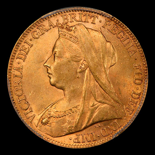 INGLATERRA - SOVEREIGN, LIBRA INGLESA (VICTORIA - CABEZA VIEJA) - MONEDA DE ORO 