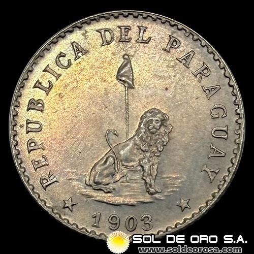 NUMIS - MONEDAS DEL PARAGUAY - 10 CENTAVOS, 1903 - MONEDA DE COBRE Y NIQUEL