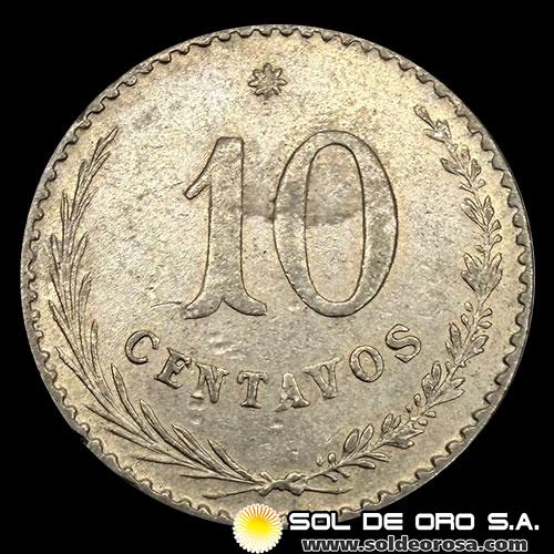 NUMIS - MONEDAS DEL PARAGUAY - 10 CENTAVOS, 1903 - MONEDA DE COBRE Y NIQUEL