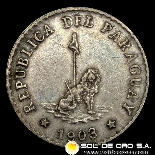 NUMIS - MONEDAS DEL PARAGUAY - 5 CENTAVOS, 1903 - MONEDA DE COBRE Y NIQUEL 