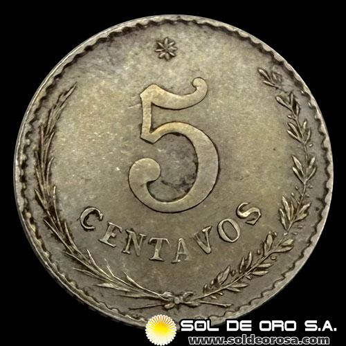 NUMIS - MONEDAS DEL PARAGUAY - 5 CENTAVOS, 1903 - MONEDA DE COBRE Y NIQUEL 
