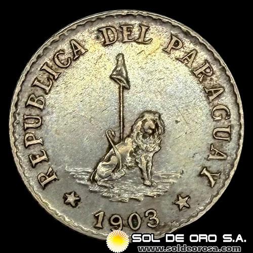 NUMIS - MONEDAS DEL PARAGUAY - 5 CENTAVOS, 1903 - MONEDA DE COBRE Y NIQUEL 
