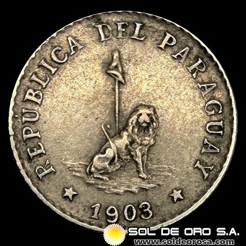 NUMIS - MONEDAS DEL PARAGUAY - 5 CENTAVOS, 1903 - MONEDA DE COBRE Y NIQUEL 