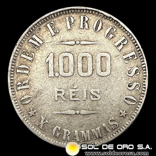 NA2 - BRASIL - 1.000 REIS - 1907 - MONEDA DE PLATA