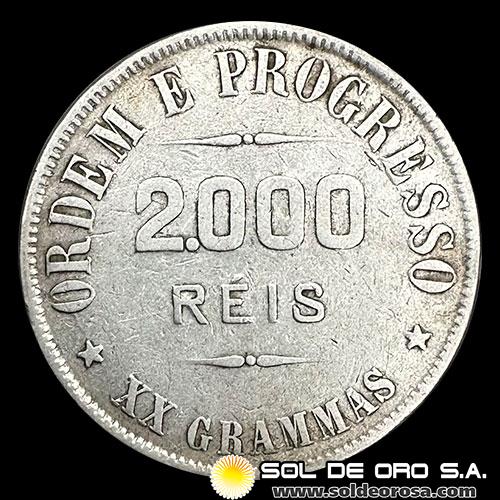 NA2 - BRASIL - 2.000 REIS - 1907 - MONEDA DE PLATA