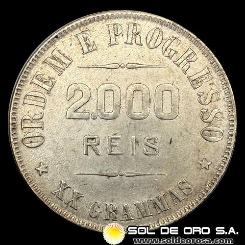 NA2 - BRASIL - 2.000 REIS - 1907 - MONEDA DE PLATA