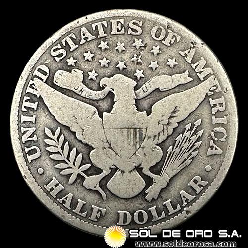 NA3 - ESTADOS UNIDOS DE AMERICA - BARBER HALF DOLLAR, 1909 - MONEDA DE PLATA