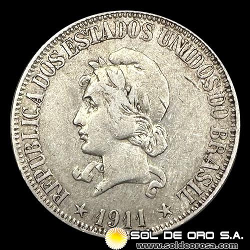 NA2 - BRASIL - 1.000 REIS - 1911 - MONEDA DE PLATA