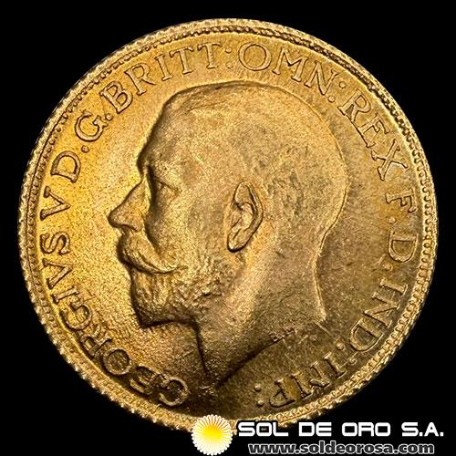 CANADA - SOVEREIGN, LIBRA INGLESA (GEORGE V) - 1911 - MONEDA DE ORO