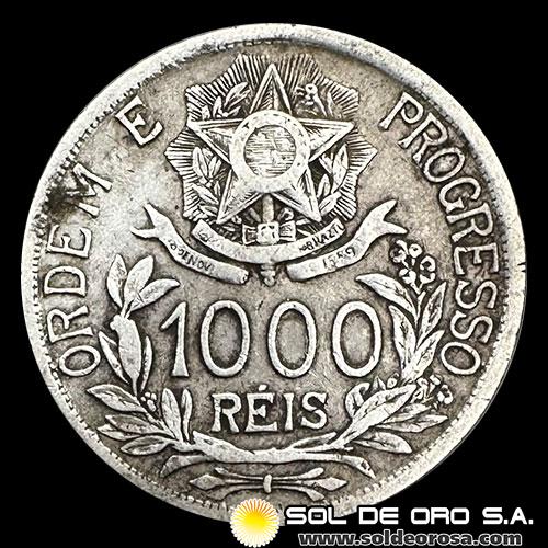 NA2 - BRASIL - 1.000 REIS - 1912 - MONEDA DE PLATA