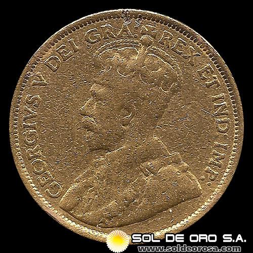 CANADA - 5 DOLLARS, 1912 - GEORGE V - MONEDA DE ORO