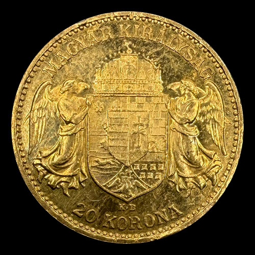 HUNGRIA - 20 KORONA, 1914 - MONEDA DE ORO